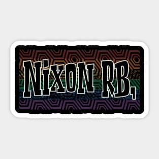 LGBTQ PATTERN AMERICA NIXON Sticker